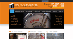 Desktop Screenshot of manholeformhire.com.au